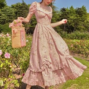 NWOT Lacemade “Rosa Rubus Story Corset Dress,” XS